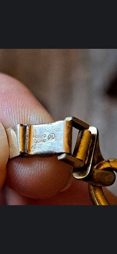 Vintage Thomas L Mott Rolled GoldCurb link Bracelet
