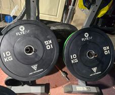 hit fitness 10kg bumper plate set