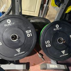 hit fitness 10kg bumper plate set