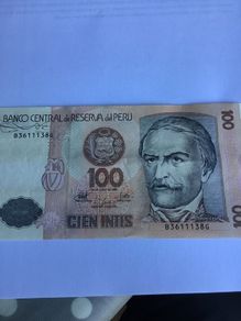 Peru Banknote - 100 Intis