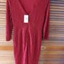Red Lace Midi Dress Image 7