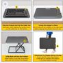 Standing desk converter for table/desk portable Image 3
