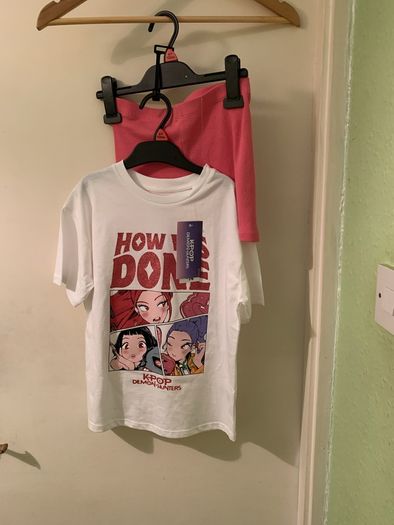 K Pop Demon Hunters Shorts and T Shirts Sets