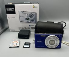 Sony Cyber-shot DSC-W730 16.1MP Digital Camera Blue - Boxed - READ