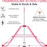 Gymnastics Bars, Junior Training Kip Bar Gymnastics Equipment for Home,Adjustable Height Folding Horizontal Bar with Gymnastic Rings for Kid Image 4
