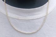 Suarti Branded Baroque Pearl Necklace on Sterling Silver Closures