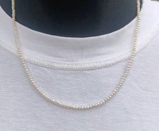 Suarti Branded Baroque Pearl Necklace on Sterling Silver Closures