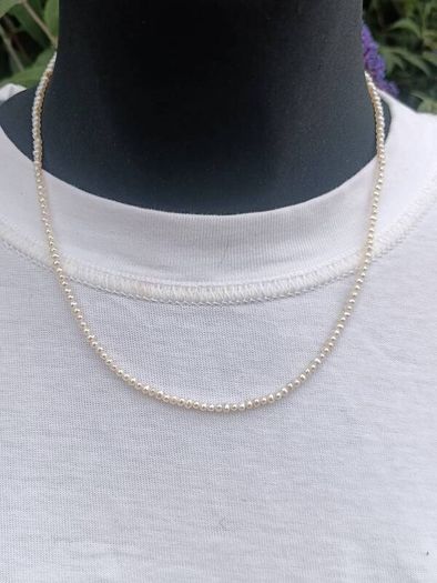 Suarti Branded Baroque Pearl Necklace on Sterling Silver Closures
