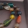 Vintage African Style MultiColor Mix Glass Beads Necklace Image 5