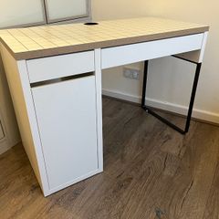 MICKE Desk IKEA, white/anthracite, 105x50 cm
