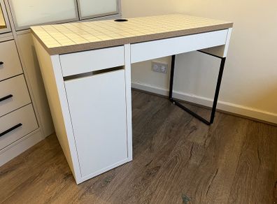 MICKE Desk IKEA, white/anthracite, 105x50 cm