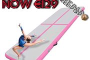 NEW SALE | Air Gymnastics Track Tumbling Mat/Inflatable Gymnastics Tumble Track Gym Mat for Home Use/Training/Cheerleading/Yoga/Water Fun