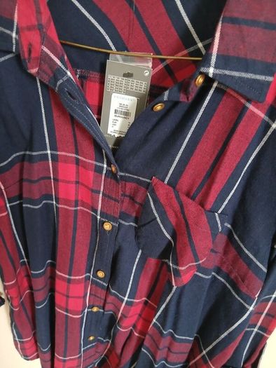 BNWT Ladies Burgandy Check Shirt