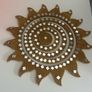 Gold Sun Hanging House Decoration with Mirrored Detail Image 2