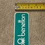 Vintage 1980s Benetton Green Global Fashion Brand Sticker Image 4