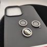 iPhone 13 pro max black case with diamond camera rings Image 2