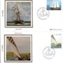 1982 Ireland Irish Boats Commemorative Stamps Benham(4) Silk First Day Cover (FDC) Image 2