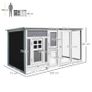 Wood Chicken Coop Hutch Hen House Cage PC Roof w/ Run Nest Box Deluxe 160 x 75 x 80 cm (FREE POSTAGE) Image 6
