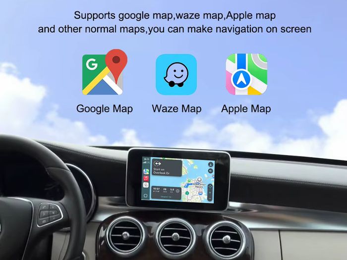 Wireless CarPlay Android Auto Decoder For Mercedes Benz NTG4.5 NTG5.0 W178 W117 W156 W203 W205 W207 W212 BT AUX GPS Car Module