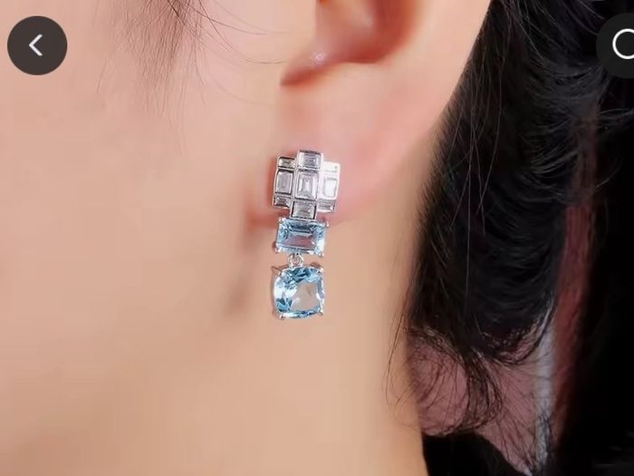 silver earrings
