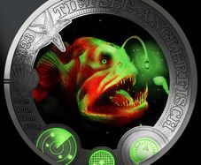 Austria 3 Euro Coin 2023 - Deep -Sea Anglerfish. Sea Worlds Series.( In Capsule). Uncirculated.