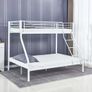White Double Metal Bunk Bed Free Delivery Image 2