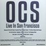 OCS - Live In San Francisco (2xLP, RP) Image 3