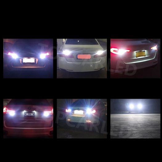 x2 LED p21w reverse bulbs