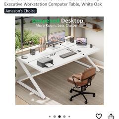 Large White Desk new
