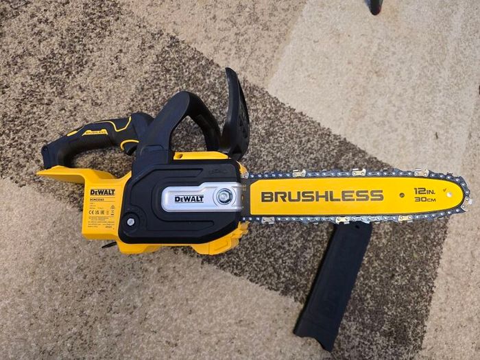 Latest Model DeWALT 18V XR Cordless Brushless Chainsaw. Gift Ideas Would make a great birthday present. The Best A Professional Can Get. Cordless Power Tools Batteries Chargers XR PowerStack Flexvolt