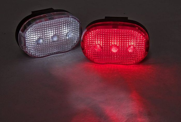 Dunlop - Bicycle Front & Rear Bike Lights Set
