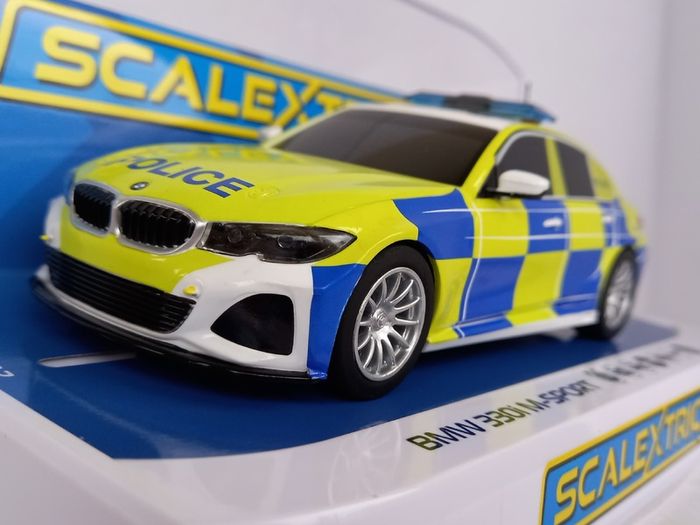 Scalextric BMW 330i Police Slot Car ( C4165 street )
