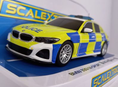 Scalextric BMW 330i Police Slot Car ( C4165 street )