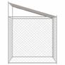 Dog Cage with Roof Silver 200 x 200 x 258 cm Steel and PE Image 10