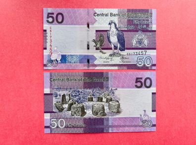 Gambia.  50 Dalasis. 2023 Pick 40c ( Uncirculated )