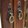 Edwardian Inlaid Mahogany Double Wardrobe Image 9