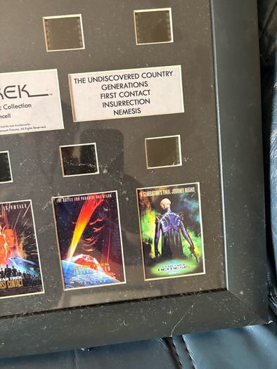 Limited edition Star Trek movie cell picture frame