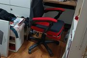 Ergonomic Office Chair Recliner w/footrest Red