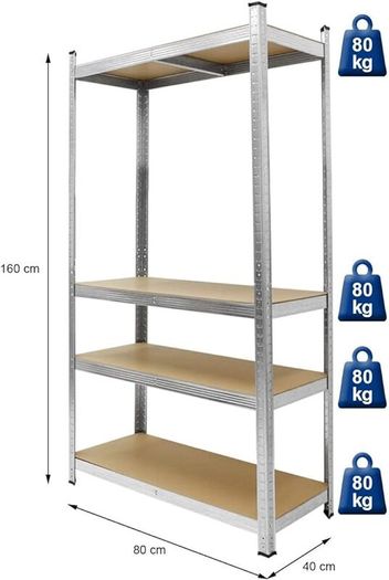SALE SET OF 2 Heavy-Duty Workshop Shelving Units