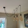 ceiling lights with cables and 3 bulbs Image 7