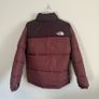 The North Face Puffer Jacket Burgundy Medium Image 3