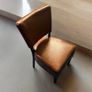 New Classic Brown Faux Dining Chair Image 2