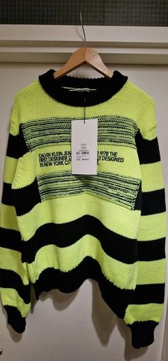 Ckj Striped Jumper/knitwear. Made In Italy