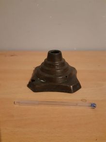 old brass lamp stand