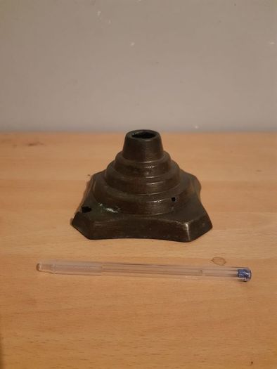 old brass lamp stand