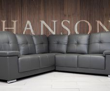 Hanson Fullback Leather Sofa Set
