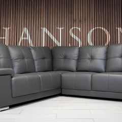 Hanson Fullback Leather Sofa Set
