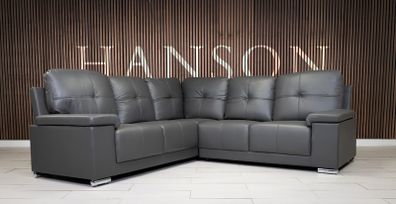Hanson Fullback Leather Sofa Set
