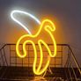 LED Banana Neon Light for Home Decor Battery&USB Operated 28.5cm x 19.5cm x 2cm Image 4