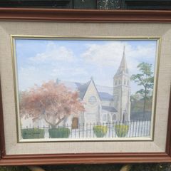 Blackrock Church oil on canvas